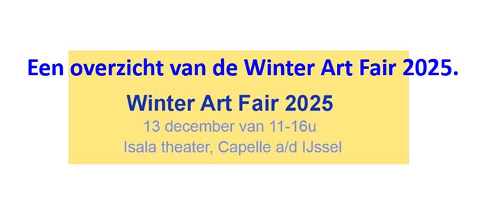Een terugblik op de Winter Art Fair van 13 december 2025.